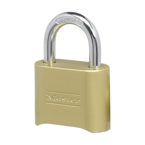 Master Lock 175D brass 4-dial combination padlock