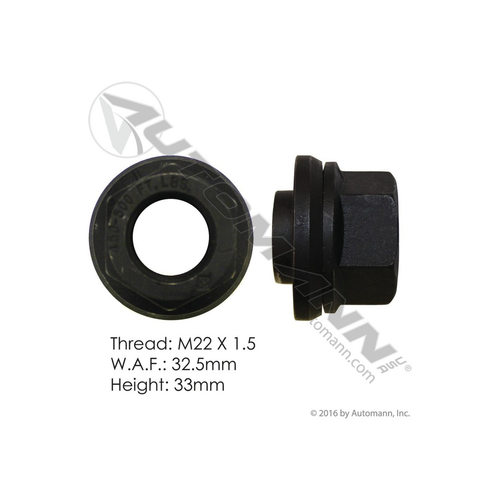 Automann Metric Sleeved Flange Nut 6MM Sleeve (201.3031)