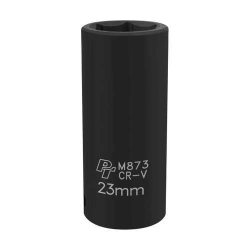 Performance Tool 1/2" Drive 23mm Metric Impact Socket | M873