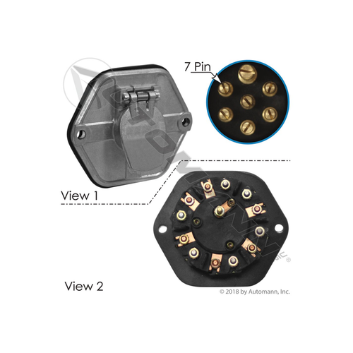Automann 179.1015 7-way HD socket 15 amp breaker
