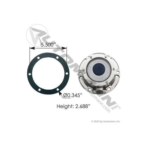 Automann Hub Cap without Side Fill Plug (180.10629)