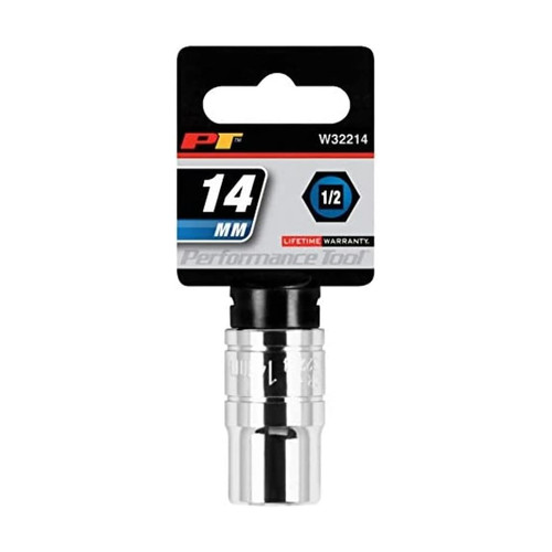 Performance Tool W32214 1/2 drive 14mm chrome socket