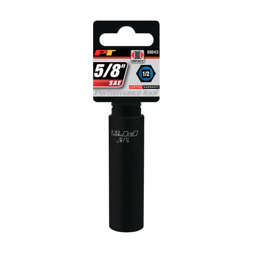 Performance Tool 1/2 drive 5/8 chrome socket M843