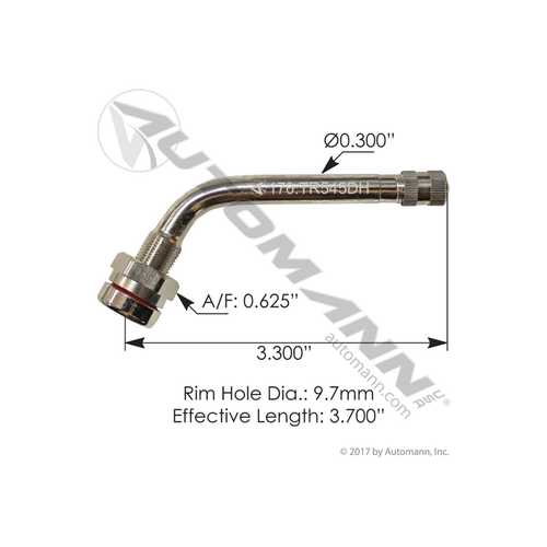 Automann Valve Stem 3.700" Angled (170.TR545DH)