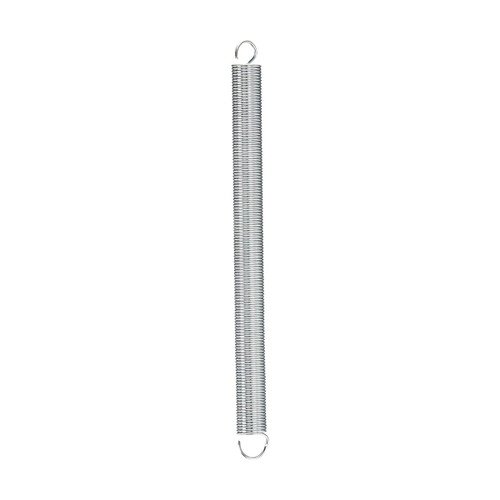 Century Spring Extension Spring, Galvanized Hard‑Drawn, 0.034″ Wire × 0.375″ OD × 5.00″ Free Length (C-285)