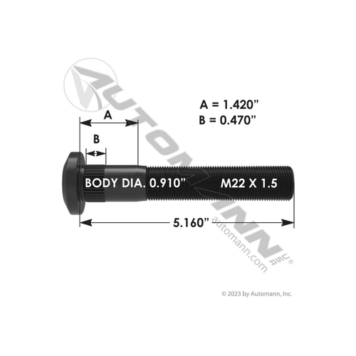 Automann Wheel Stud (201.6247)