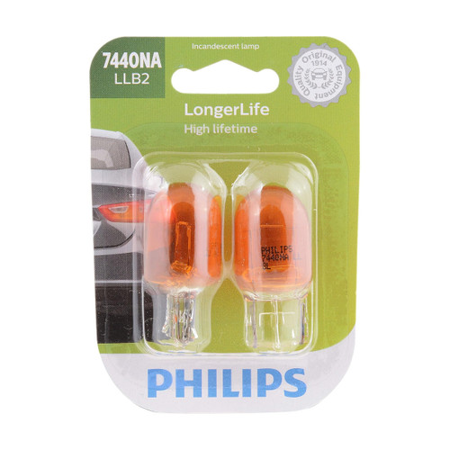 Philips 7440NA Amber Long Life Miniature Bulbs | 7440NALLB2