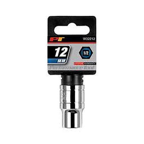 Performance Tool W32212 1/2 drive 12mm metric chrome socket