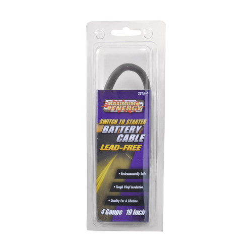 Coleman Cable Systems Universal Battery Cable 4 AWG 19″ | SS19-4