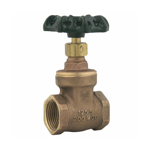 Brass gate valve 1 inch BSPT GV1