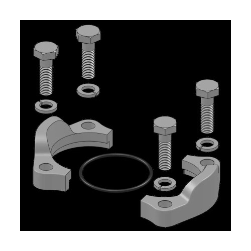 Gates Hydraulic Split Flange Kit, SAE Code 61, 1/2″ Size (SFK-08-KIT)
