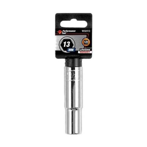Performance Tool W32413 13mm deep chrome socket
