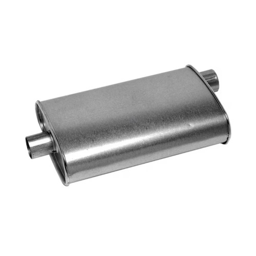 Walker Exhaust Universal Tru‑Fit Oval Muffler, 2.5″ In × 2.25″ Out (18161)