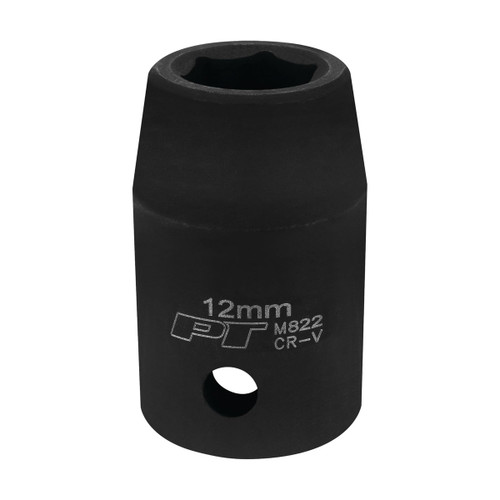 Performance Tool M822 1/2" Drive 12mm Metric Impact Socket