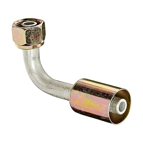Four Seasons 90° Female Standard O‑Ring A/C Hose Fitting without Service Port (14208)