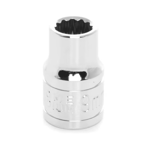 Performance Tool W38809 3/8" Drive 9mm 12-Point Socket