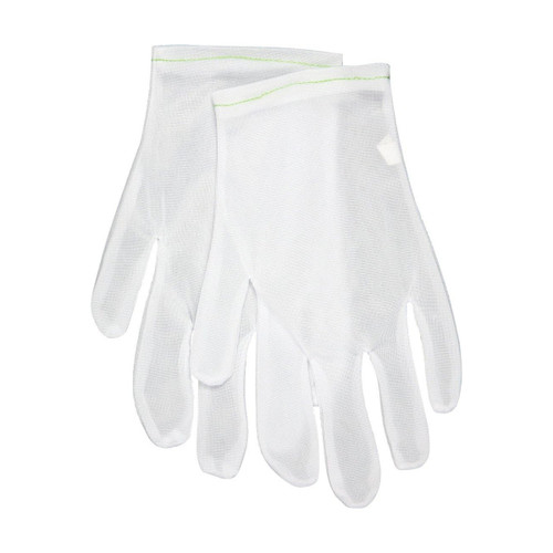 MCR Safety Low-Lint Nylon Inspection Gloves, Ladies Large, Reversible (8710L)