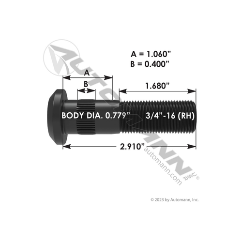 Automann Wheel Stud (2016230R)