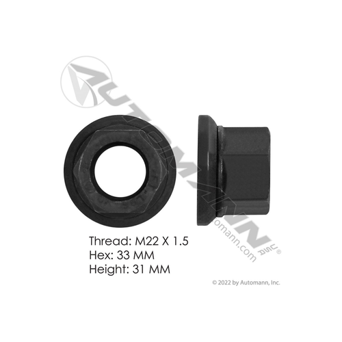 Automann Flanged Cap Nut (201.3014)