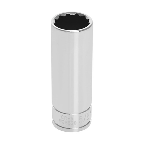 Performance Tool 3/8″ Drive 5/8″ 12‑Point SAE Deep-Well Socket (W38620)