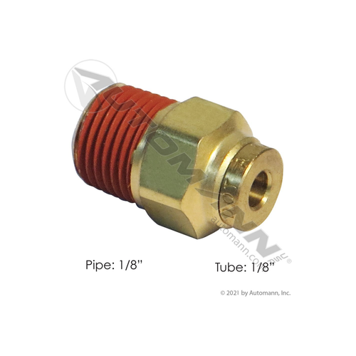 Automann Brass PLC Male Connector 1/8" x 1/8" (177.13B682A)