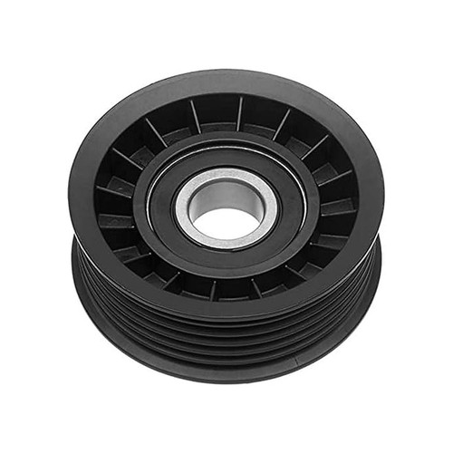 Gates DriveAlign Belt Drive Idler/Tensioner Pulley, Thermoplastic V-Ribbed 6 Grooved (70 mm x 17 mm x 25 mm) Flanged (38008)