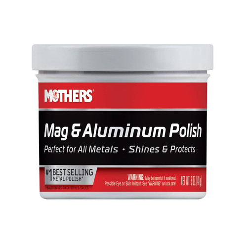 Mothers Mag & Aluminum Polish, 5 oz, High-Shine Formula (05100)