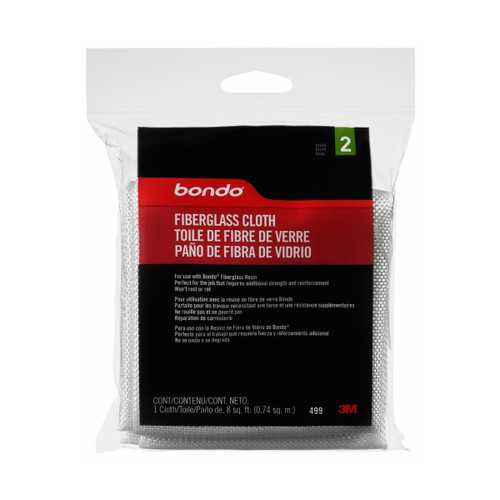 Bondo 499 fiberglass repair kit includes resin and hardener