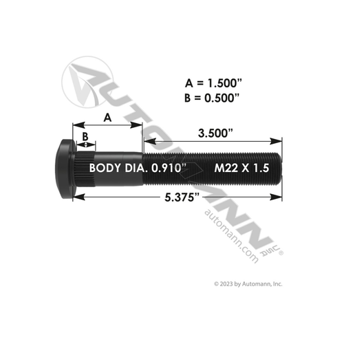 Automann 2016145 wheel stud