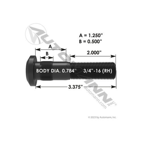 Automann 201.6054R wheel stud