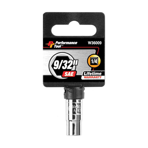 Performance Tool 1/4″ Drive 9/32″ SAE Chrome Socket (W36009)
