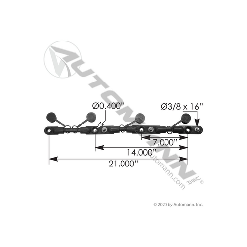 Automann 178.2022BK cable harness 2/0 21 inch