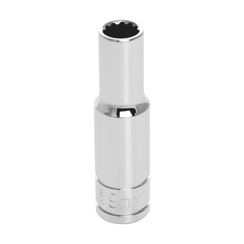 Performance Tool 3/8" Drive 9mm Deep Well 6-Point Socket | W38709