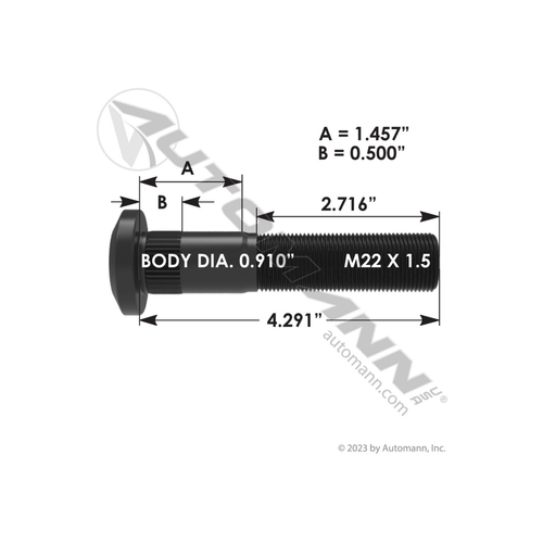 Automann 2016249 wheel stud