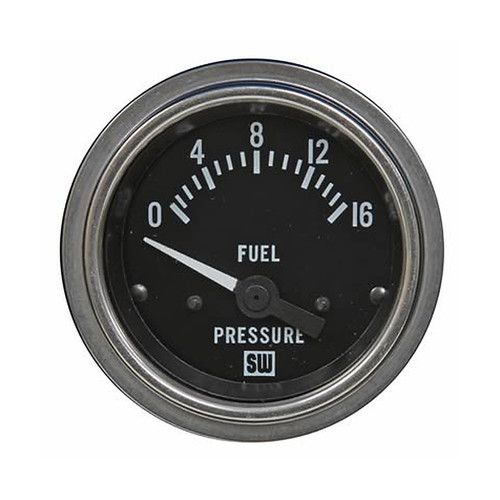 Stewart Warner 82333 Heavy-Duty Turbo Boost/Vacuum Gauge | 14-48 PSI