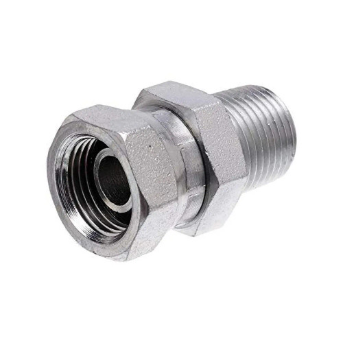 Gates Hydraulic Hose Adapter, Male Pipe NPTF to Female Pipe Swivel NPSM (16MP-12FPX) Gates Hydraulic Hose Adapter, Male Pipe NPTF to Female Pipe Swivel NPSM (16MP-12FPX)