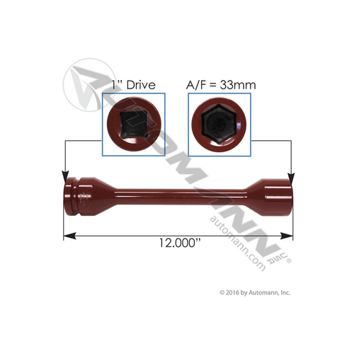 Automann Torque Socket 33MM Hex Drive 1in (210.2033TS)