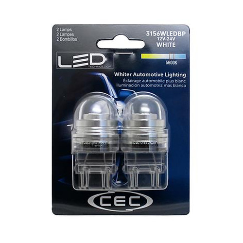 CEC Industries 3156 LED lamp super white 3156WLEDBP