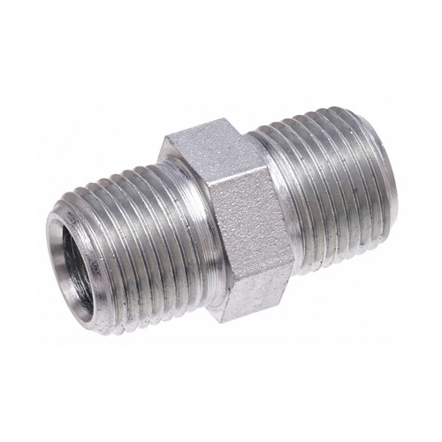 Gates Hydraulic Hose Adapter, Male Pipe NPTF to Male Pipe NPTF (8MP-8MP) Gates Hydraulic Hose Adapter, Male Pipe NPTF to Male Pipe NPTF (8MP-8MP)
