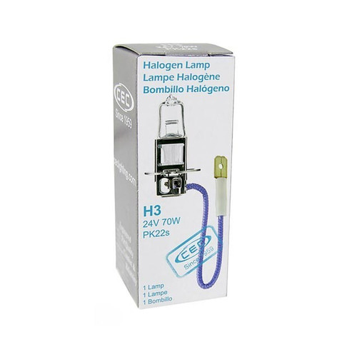 CEC Industries H3 24 V 70 W PK22s Halogen Bulb (H3BP70W/24V)