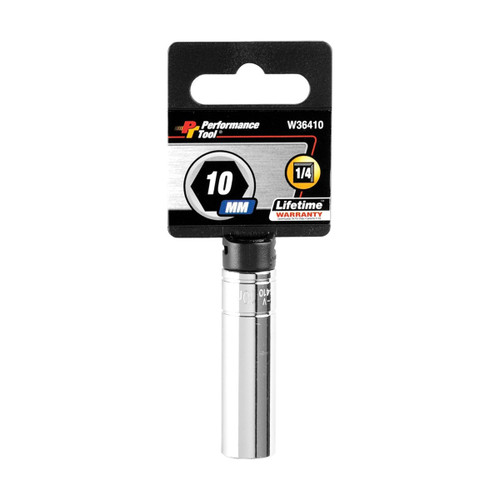 Performance Tool 1/4" Drive 10mm Socket (W36410)
