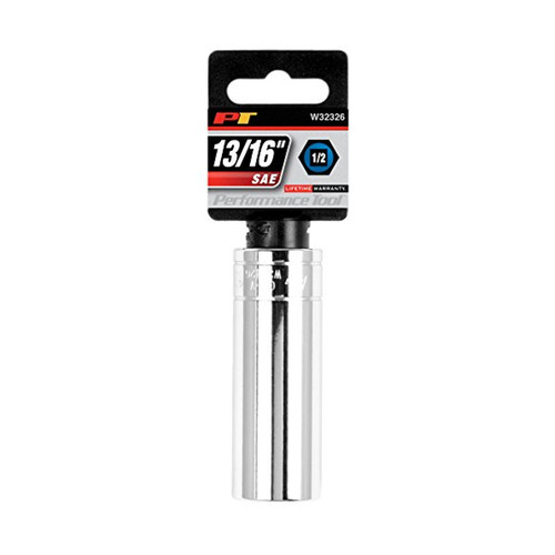 Performance Tool 1/2 drive 13/16 chrome socket W32326