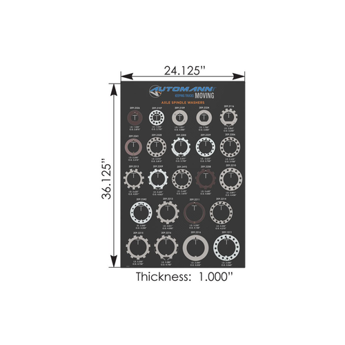 Automann Axle Spindle Washer Assortment (209.ASW17K)
