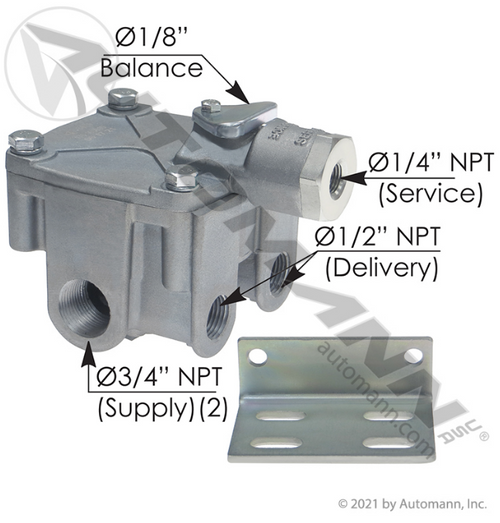 Automann R14H Type Relay Valve 4 PSI (170.10301)