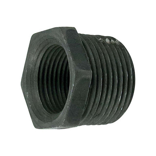 Black hex bushing 3/4 inch x 3/8 inch
