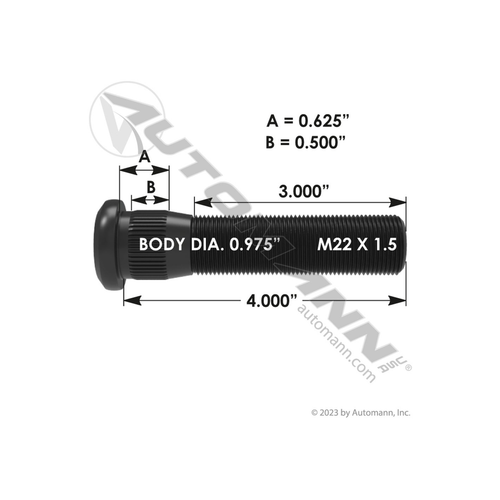 Automann Wheel Stud (201.6152)