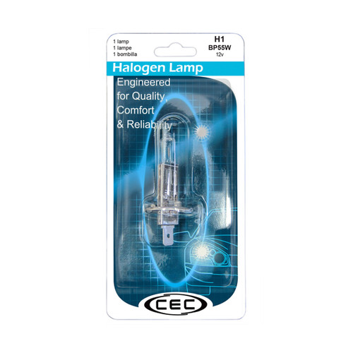 CEC Industries H1 halogen lamp 12V 55W automotive bulb