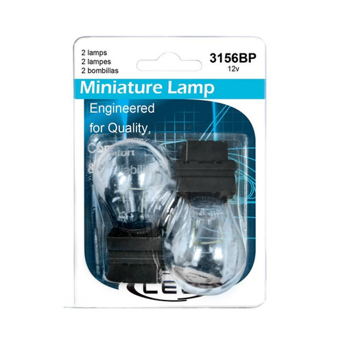 CEC Industries S‑8 S.F. Wedge Dual‑Filament Miniature Bulb 12.8 V 2.10 A 32 CP Bulb Qty: 2 (3156)