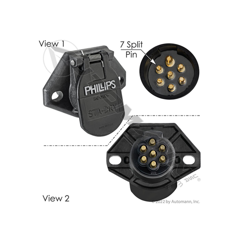 Automann QCS2 Socket 7 Pin w/Bullet STA-DRY (PHI16-724)