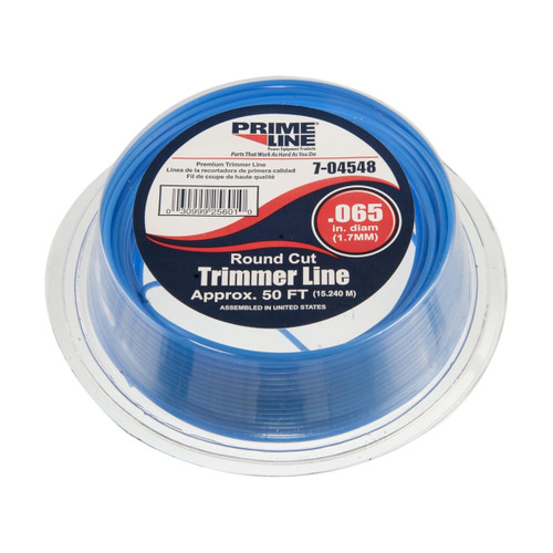 Prime Line .065″ Trimmer Line, Blue Round Cut, 50 ft (7‑04548)